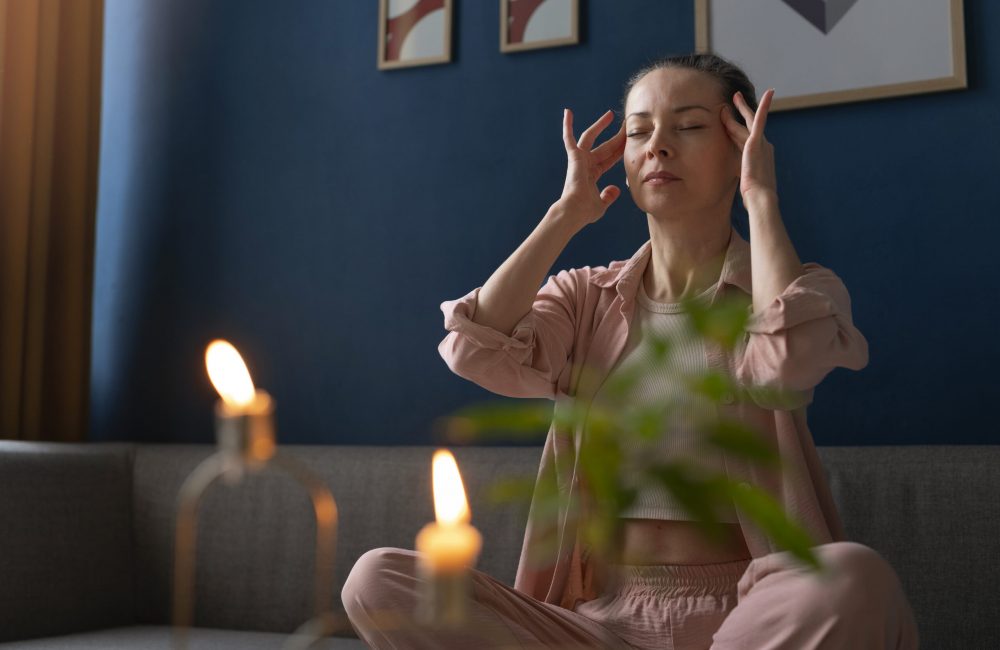 mulher-de-vista-lateral-praticando-ioga-facial